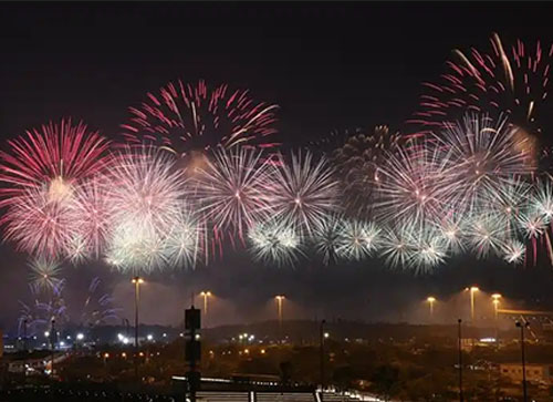 麟游县焰火晚会